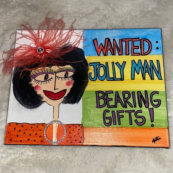 Deb Peters Canvas Painting “Wanted:…..” - Picture 1 of 6